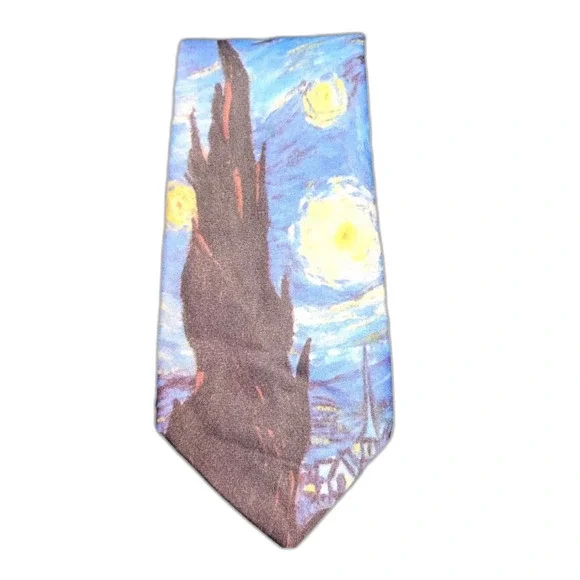 Ralph Marlin 1987 Vangough 55" Tie - Picture 3 of 4